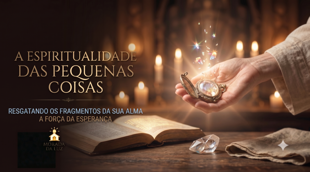 Home - Morada da Luz - Florianópolis 4 Mão segurando fragmentos de cristal iluminados representando o resgate da alma